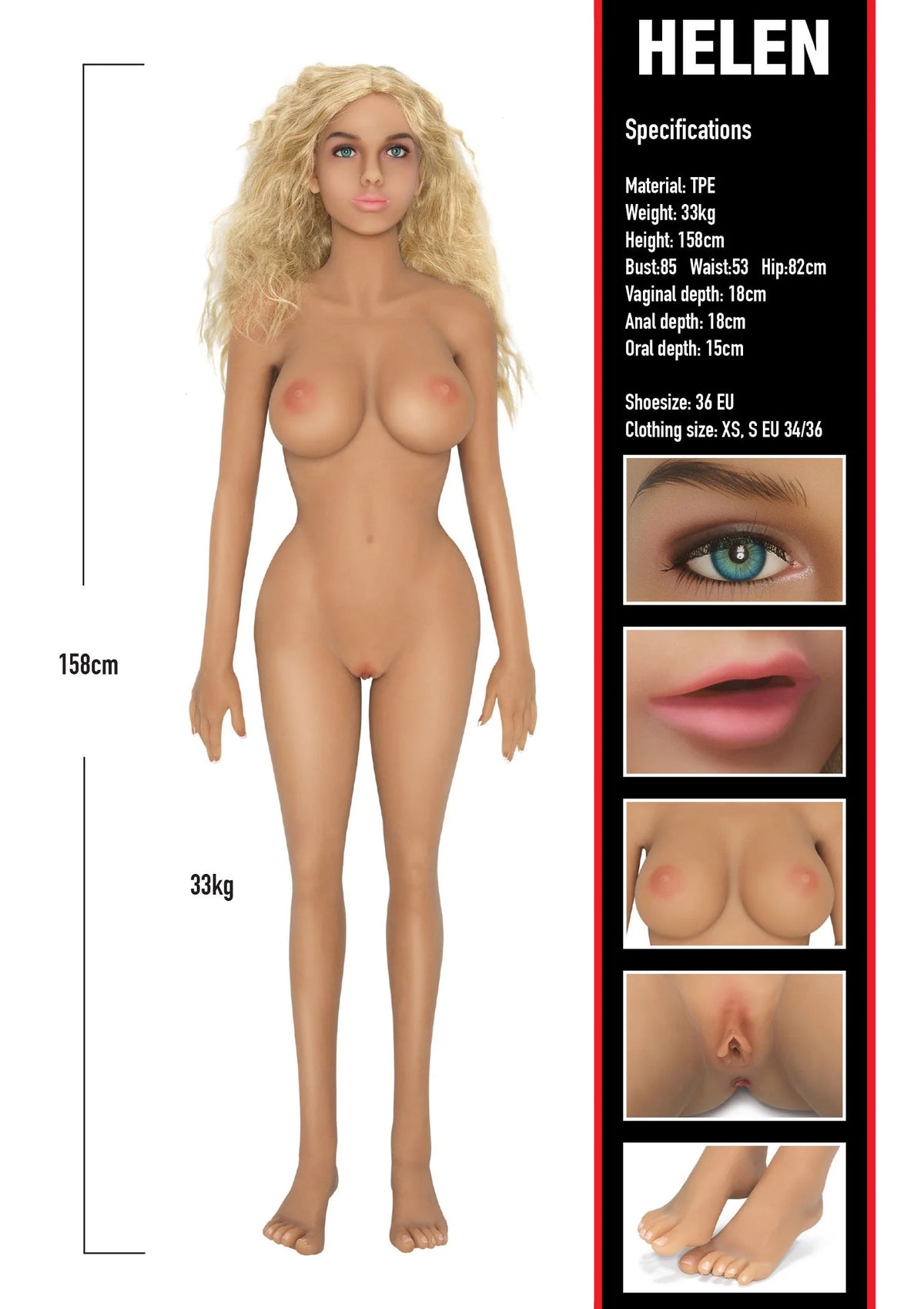 Bestel: Banger Babes Banger Babe Helen by Hidden Desire - bij Happytoys: de erotische sex webshop | liever Happy dan Easy ⭐⭐⭐⭐⭐