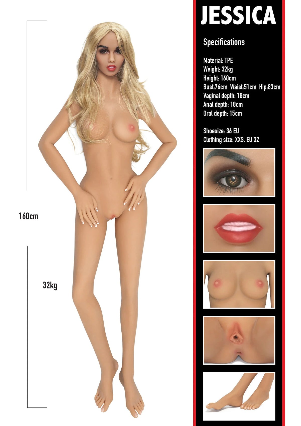 Bestel: Banger Babes Banger Babe Jessica sexpop by Hidden Desire - bij Happytoys: de erotische sex webshop | liever Happy dan Easy ⭐⭐⭐⭐⭐
