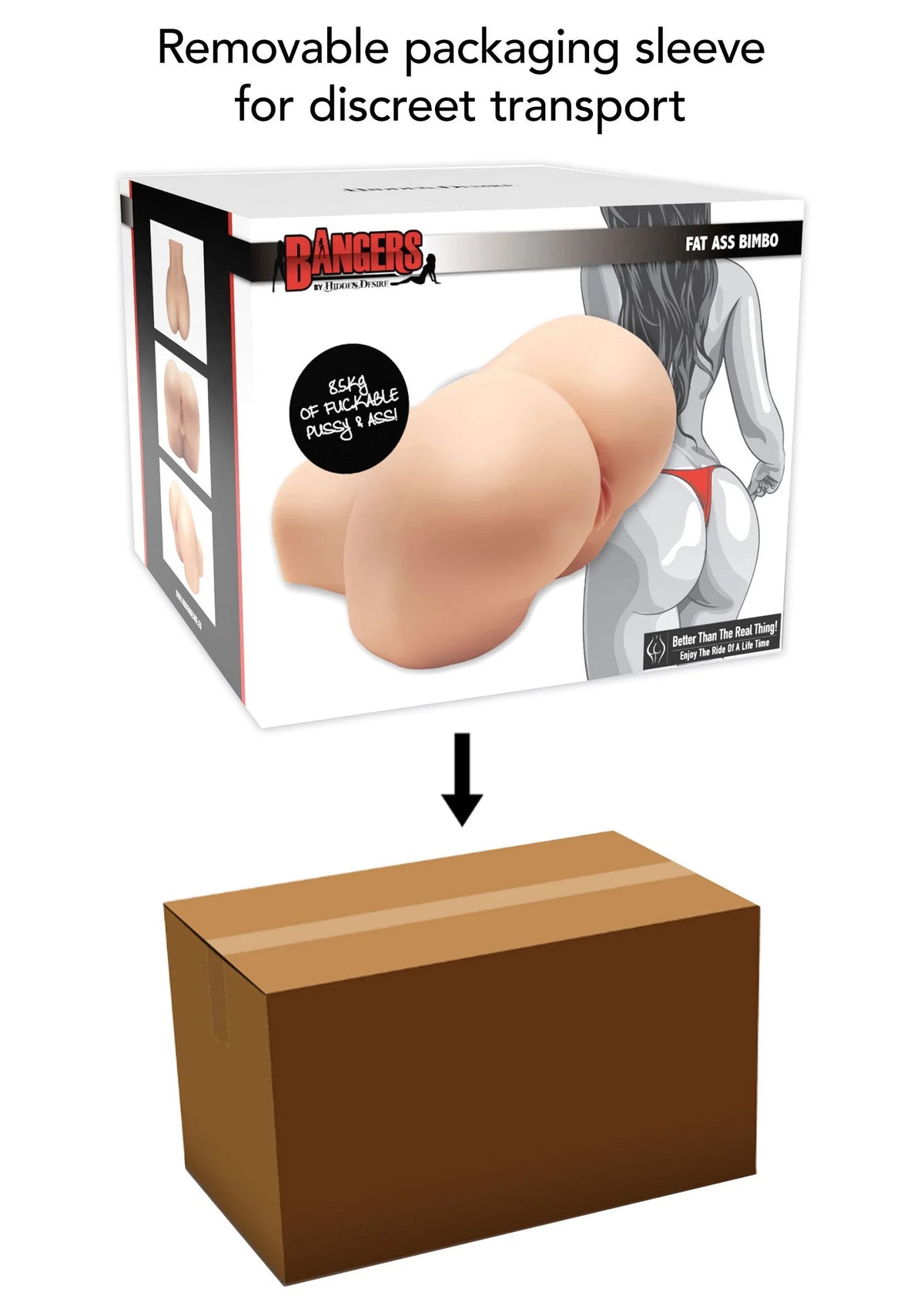 Bestel: Bangers Fat Ass Bimbo 8.5kg by Hidden Desire - bij Happytoys: de erotische sex webshop | liever Happy dan Easy ⭐⭐⭐⭐⭐