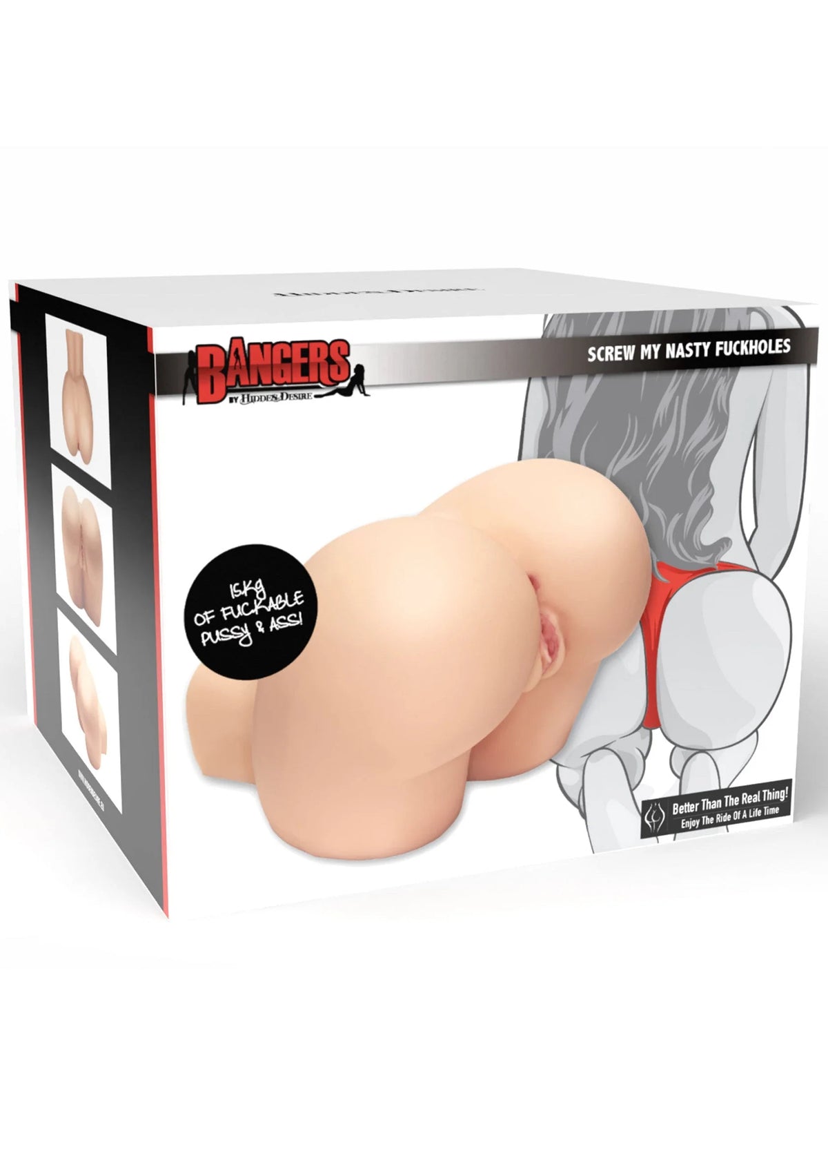 Bestel: Bangers Screw My Nasty Fuckholes 15kg by Hidden Desire - bij Happytoys: de erotische sex webshop | liever Happy dan Easy ⭐⭐⭐⭐⭐
