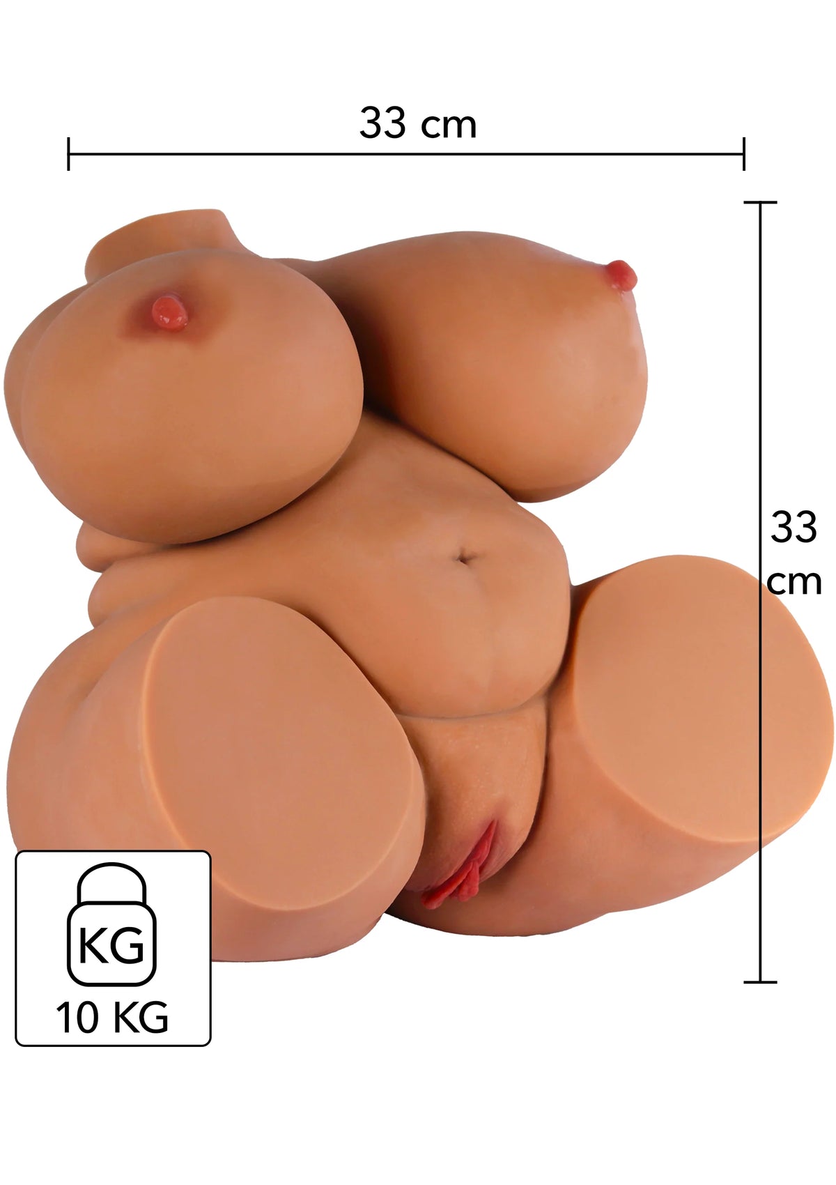 Bestel: Big Fat Banging Babe 9.7 kg by Hidden Desire - bij Happytoys: de erotische sex webshop | liever Happy dan Easy ⭐⭐⭐⭐⭐ - Default Title - 16937 - CARAMEL