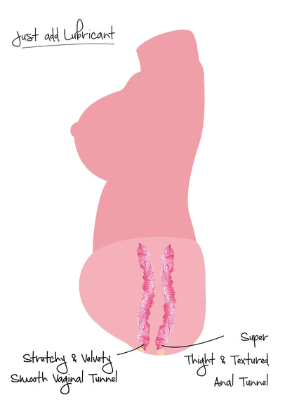 Bestel: Juicy Double D Sex Doll Torso 5.2 kg by Hidden Desire - bij Happytoys: de erotische sex webshop | liever Happy dan Easy ⭐⭐⭐⭐⭐