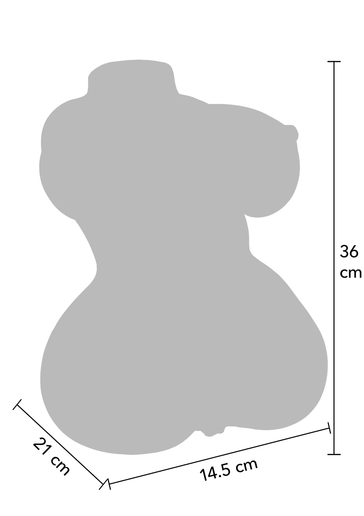 Bestel: Juicy Double D Sex Doll Torso 5.2 kg by Hidden Desire - bij Happytoys: de erotische sex webshop | liever Happy dan Easy ⭐⭐⭐⭐⭐