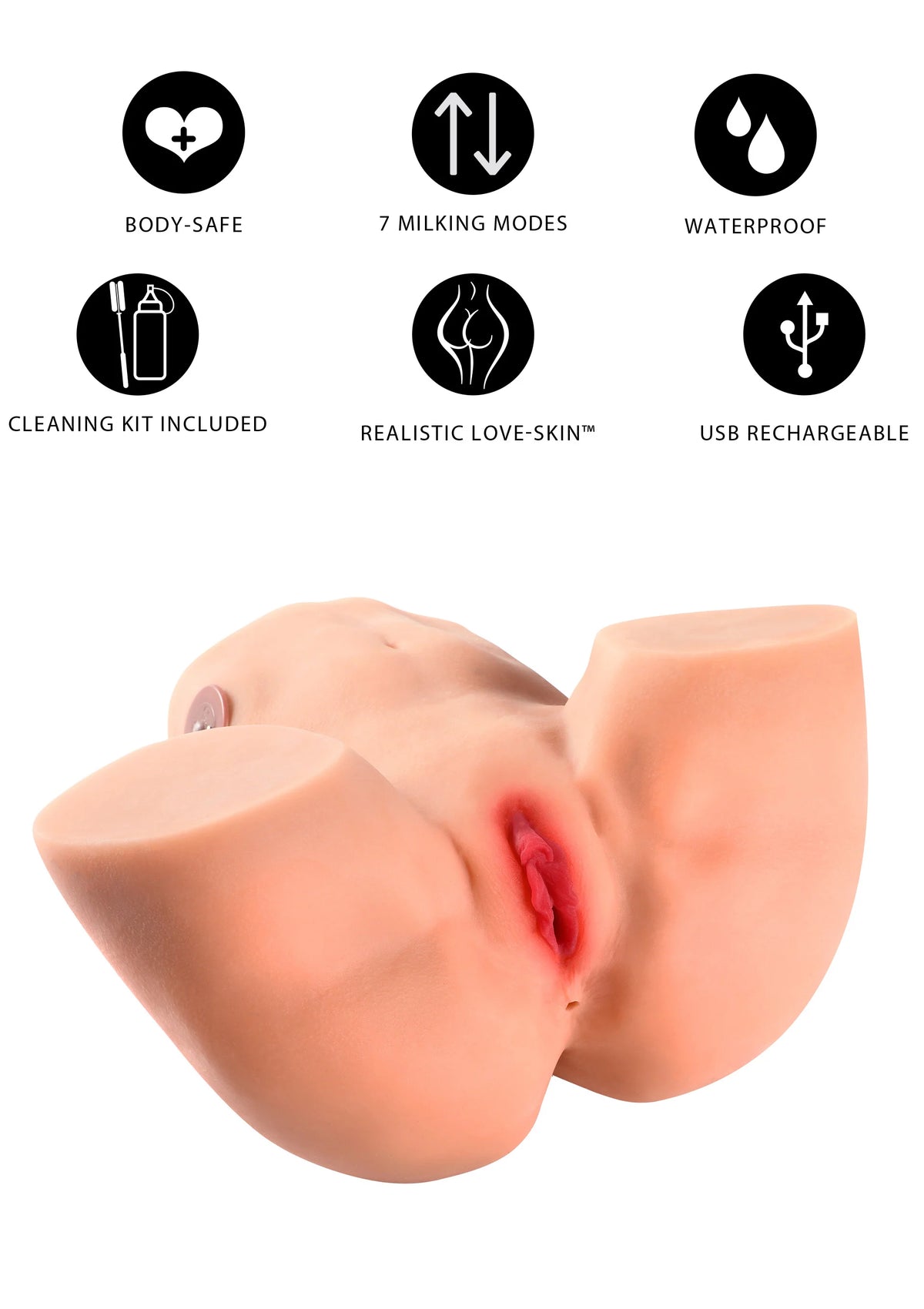 Bestel: Tight Milking Pussy 6kg by Hidden Desire - bij Happytoys: de erotische sex webshop | liever Happy dan Easy ⭐⭐⭐⭐⭐
