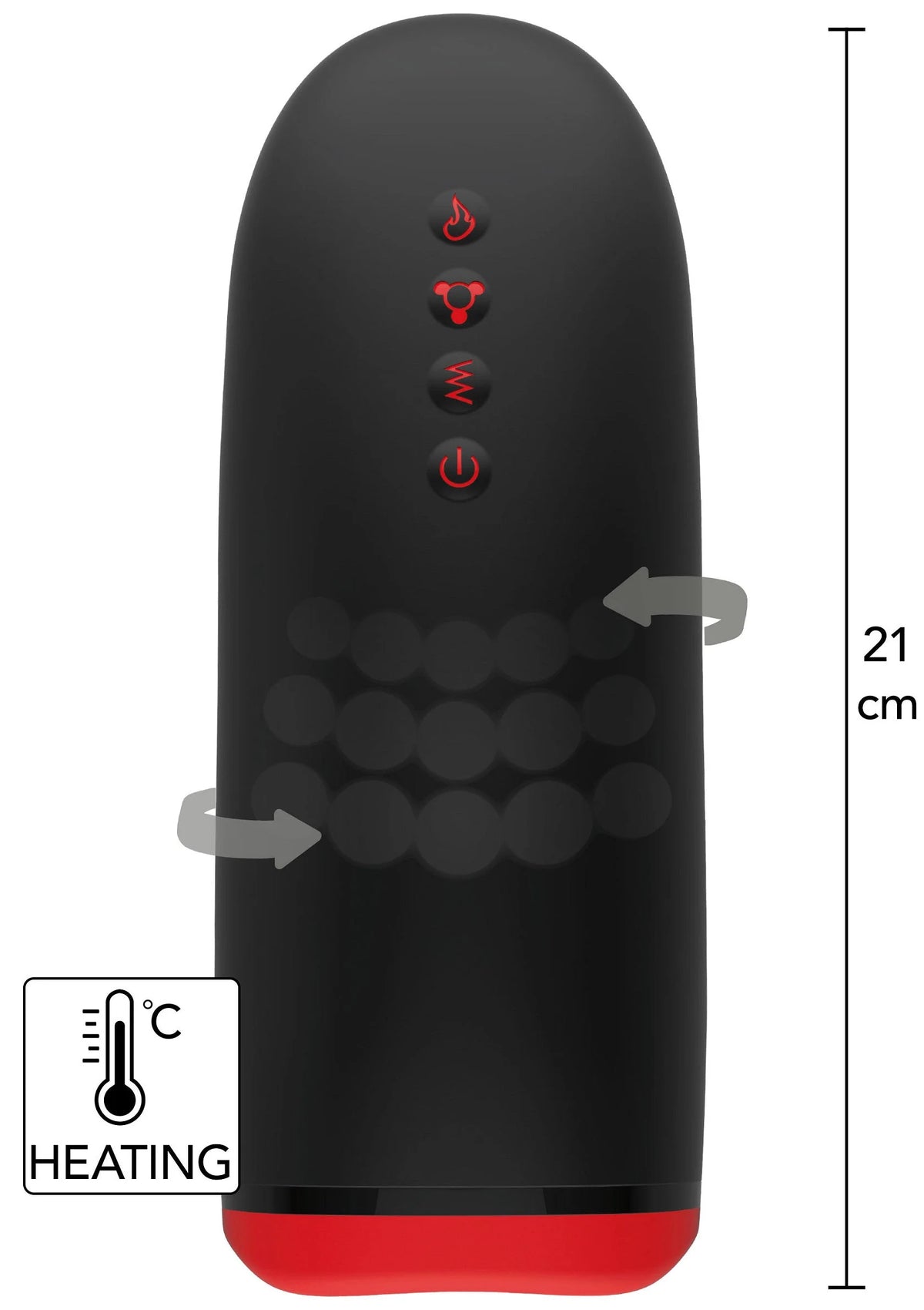 Bestel: Beaded Tongue Masturbator by Hidden Desire - bij Happytoys: de erotische sex webshop | liever Happy dan Easy ⭐⭐⭐⭐⭐ - Default Title - 16966 - BLACK