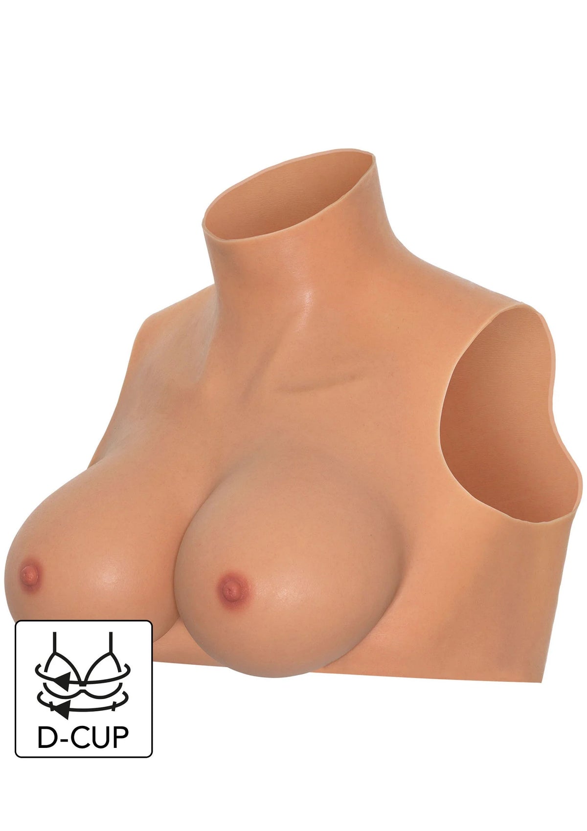 Bestel: Wearable Breasts Crop Top D Cup by Hidden Desire - bij Happytoys: de erotische sex webshop | liever Happy dan Easy ⭐⭐⭐⭐⭐ - Default Title - 16983 - SKIN