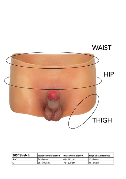Bestel: Penis Boxershort S/M 18 cm Dildo by Hidden Desire - bij Happytoys: de erotische sex webshop | liever Happy dan Easy ⭐⭐⭐⭐⭐