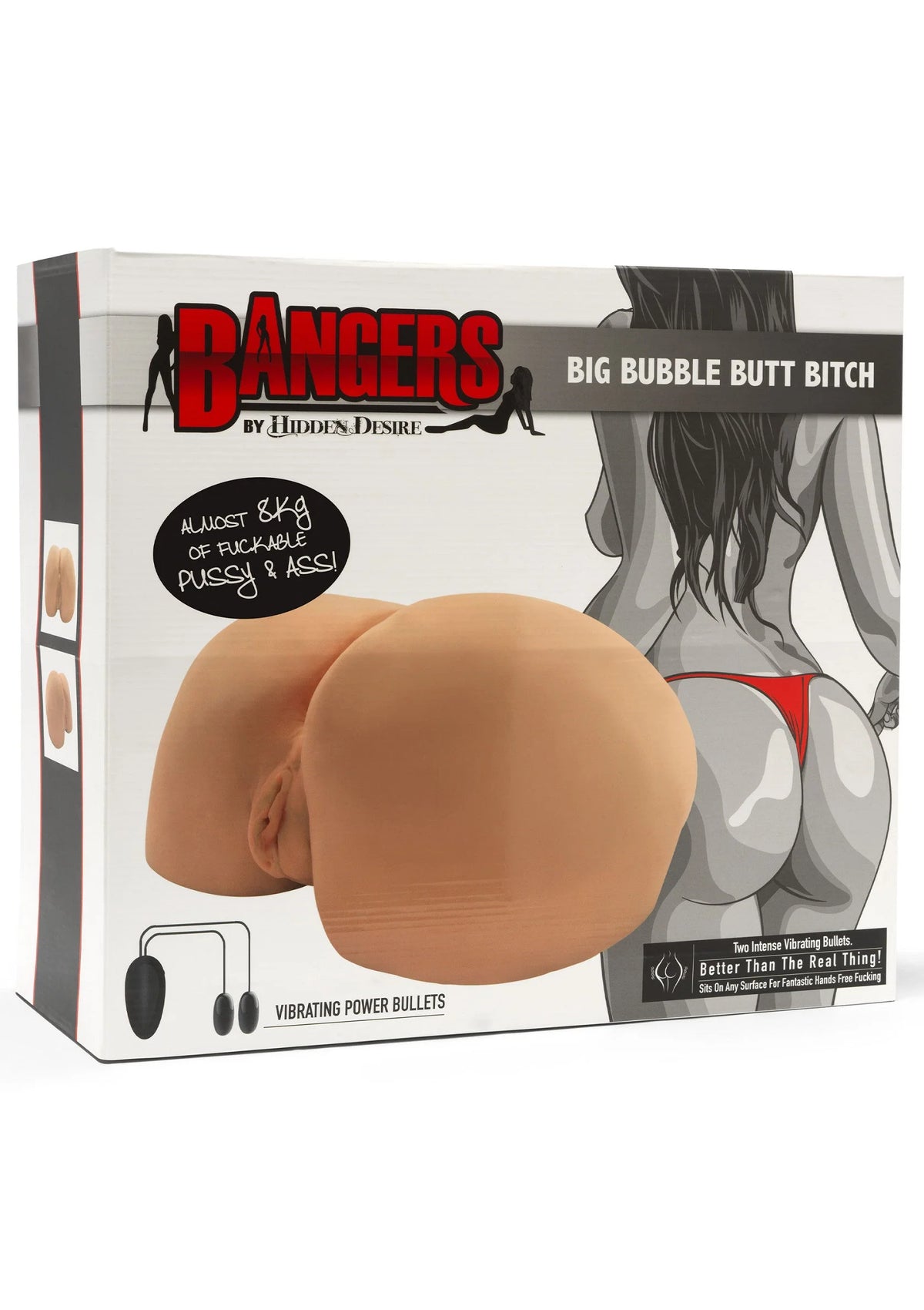 Bestel: Bangers Big Bubble Butt Bitch Vibrating Masturbator by Hidden Desire - bij Happytoys: de erotische sex webshop | liever Happy dan Easy ⭐⭐⭐⭐⭐