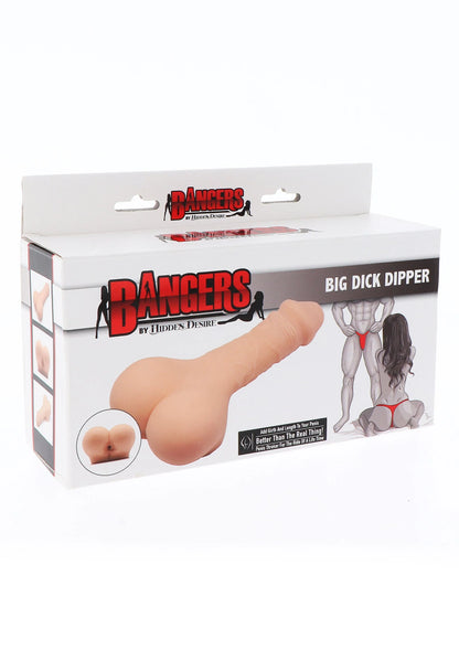 Bestel: Bangers Big Dick Dipper Masturbator by Hidden Desire - bij Happytoys: de erotische sex webshop | liever Happy dan Easy ⭐⭐⭐⭐⭐