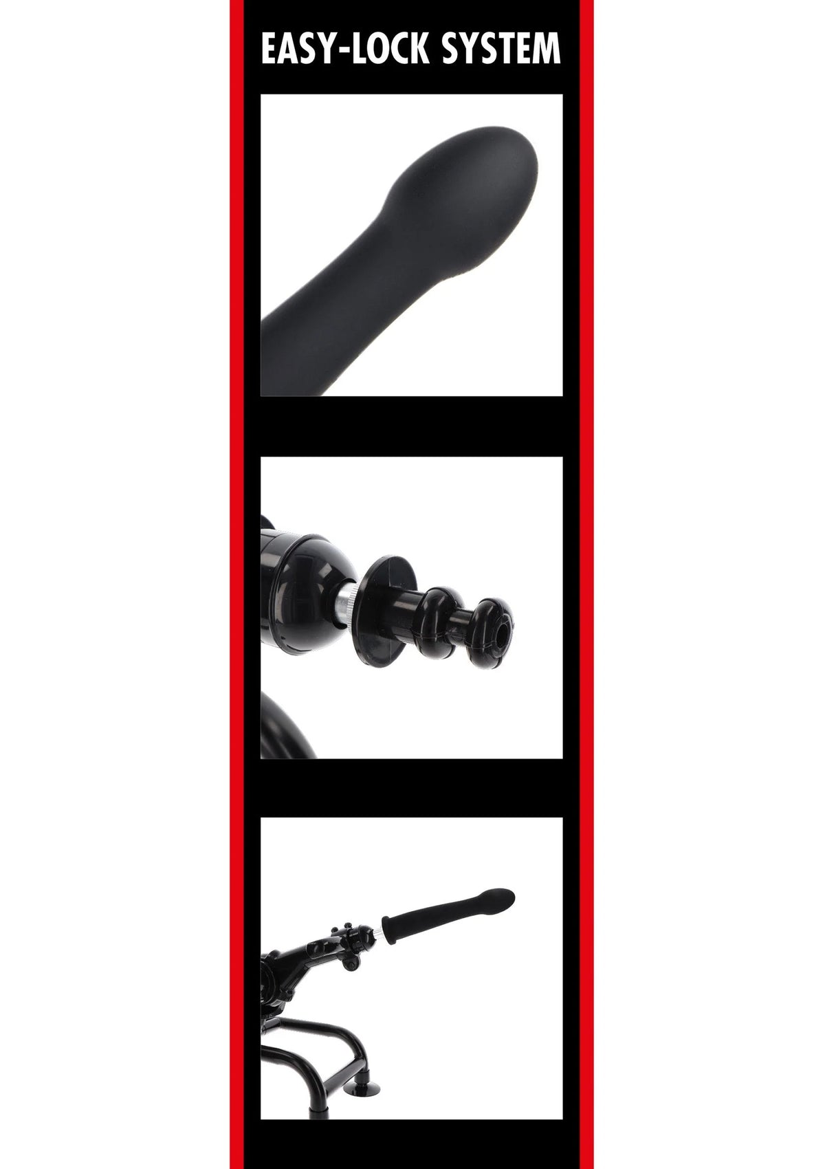 Bestel: Bangers Fuck Machines Smooth Dong Easy - Lock 19 cm by Hidden Desire - bij Happytoys: de erotische sex webshop | liever Happy dan Easy ⭐⭐⭐⭐⭐