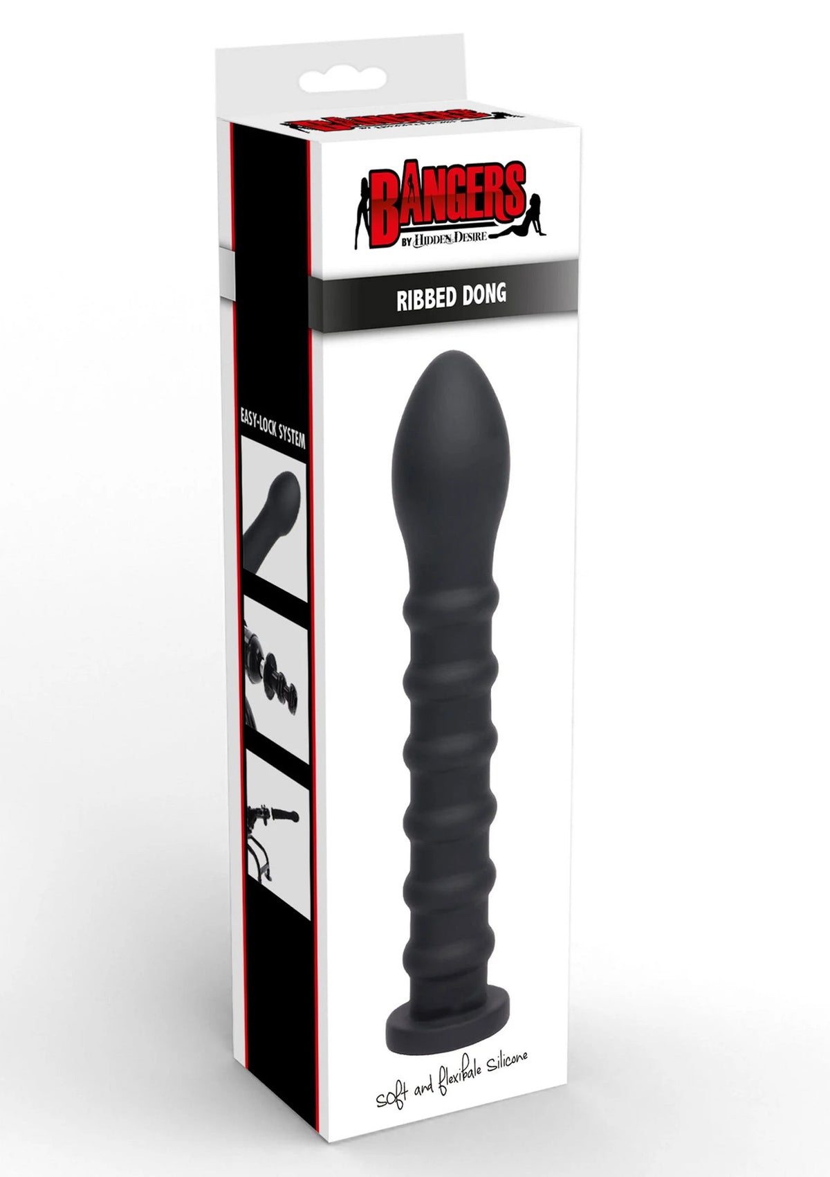 Bestel: Bangers Fuck Machines Ribbed Dong Easy - Lock 19 cm by Hidden Desire - bij Happytoys: de erotische sex webshop | liever Happy dan Easy ⭐⭐⭐⭐⭐