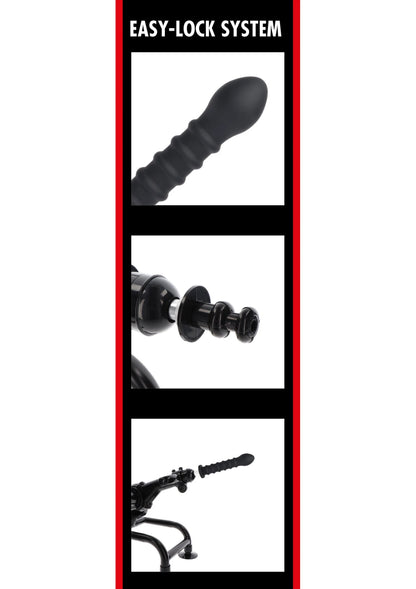 Bestel: Bangers Fuck Machines Ribbed Dong Easy - Lock 19 cm by Hidden Desire - bij Happytoys: de erotische sex webshop | liever Happy dan Easy ⭐⭐⭐⭐⭐