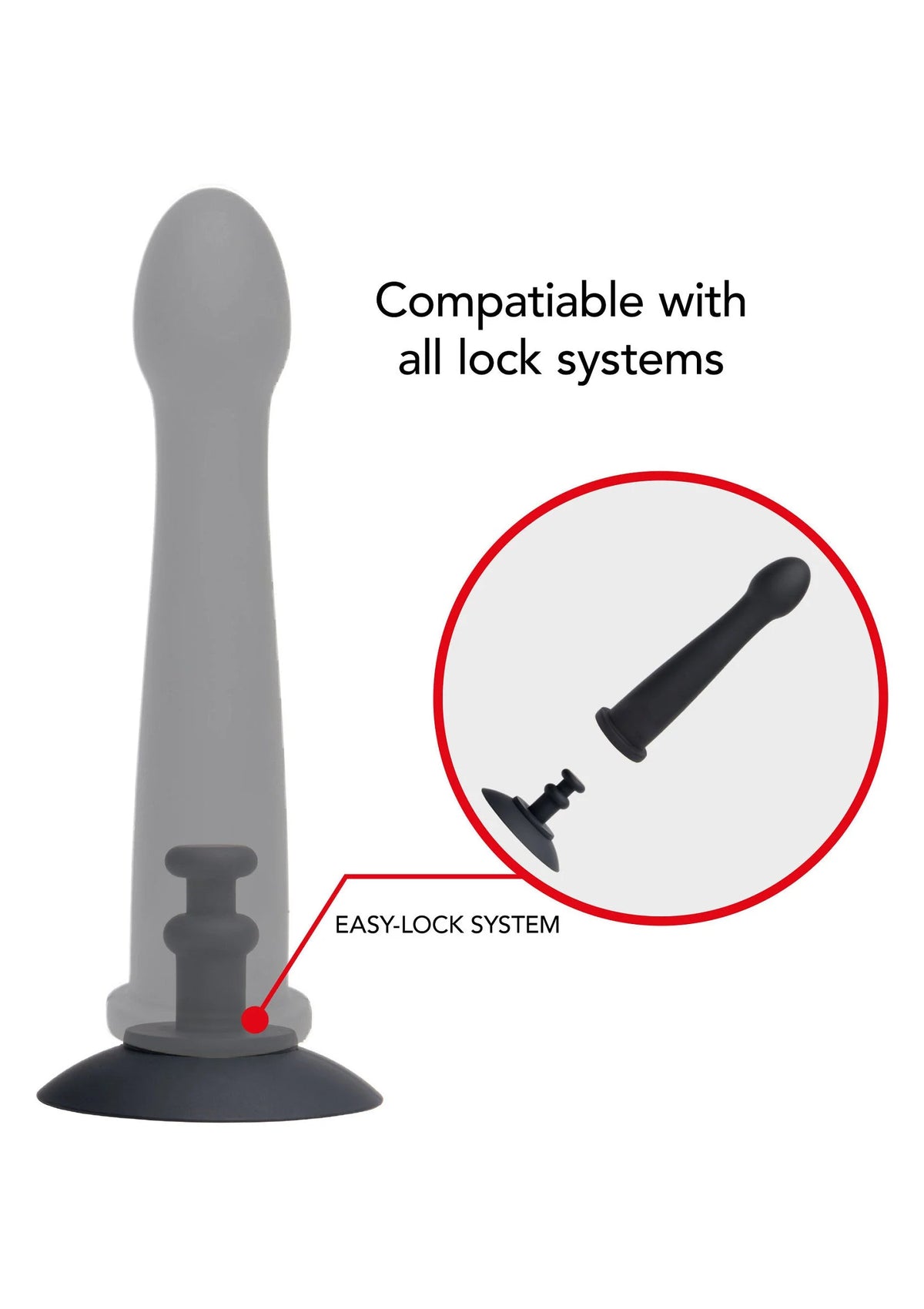 Bestel: Bangers Fuck Machines Easy - Lock Suction Cup by Hidden Desire - bij Happytoys: de erotische sex webshop | liever Happy dan Easy ⭐⭐⭐⭐⭐