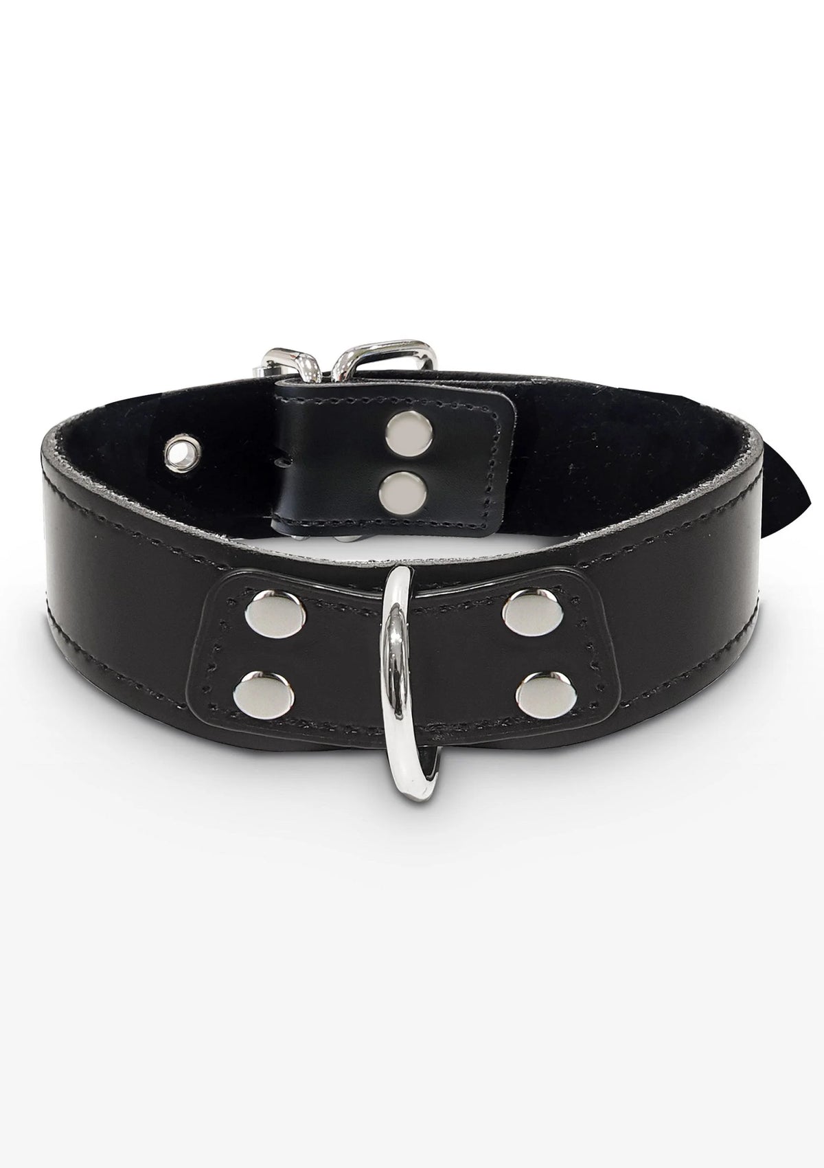 Bestel: Bondage Essentials Elegante D - Ring Halsband by Taboom - bij Happytoys: de erotische sex webshop | liever Happy dan Easy ⭐⭐⭐⭐⭐ - Default Title - 17102 - BLACK