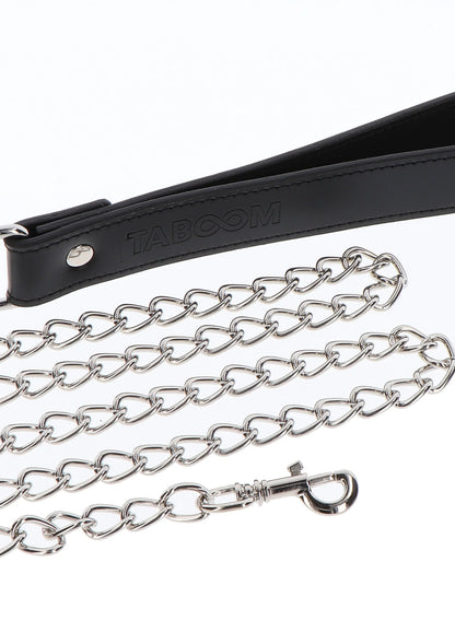 Bestel: Elegant Collar and Chain Leash by Taboom Luxury Bondage Essentials - bij Happytoys: de erotische sex webshop | liever Happy dan Easy ⭐⭐⭐⭐⭐
