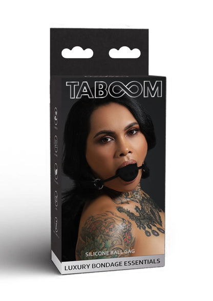 Bestel: Bondage Essentials Silicone Ball Gag by Taboom - bij Happytoys: de erotische sex webshop | liever Happy dan Easy ⭐⭐⭐⭐⭐