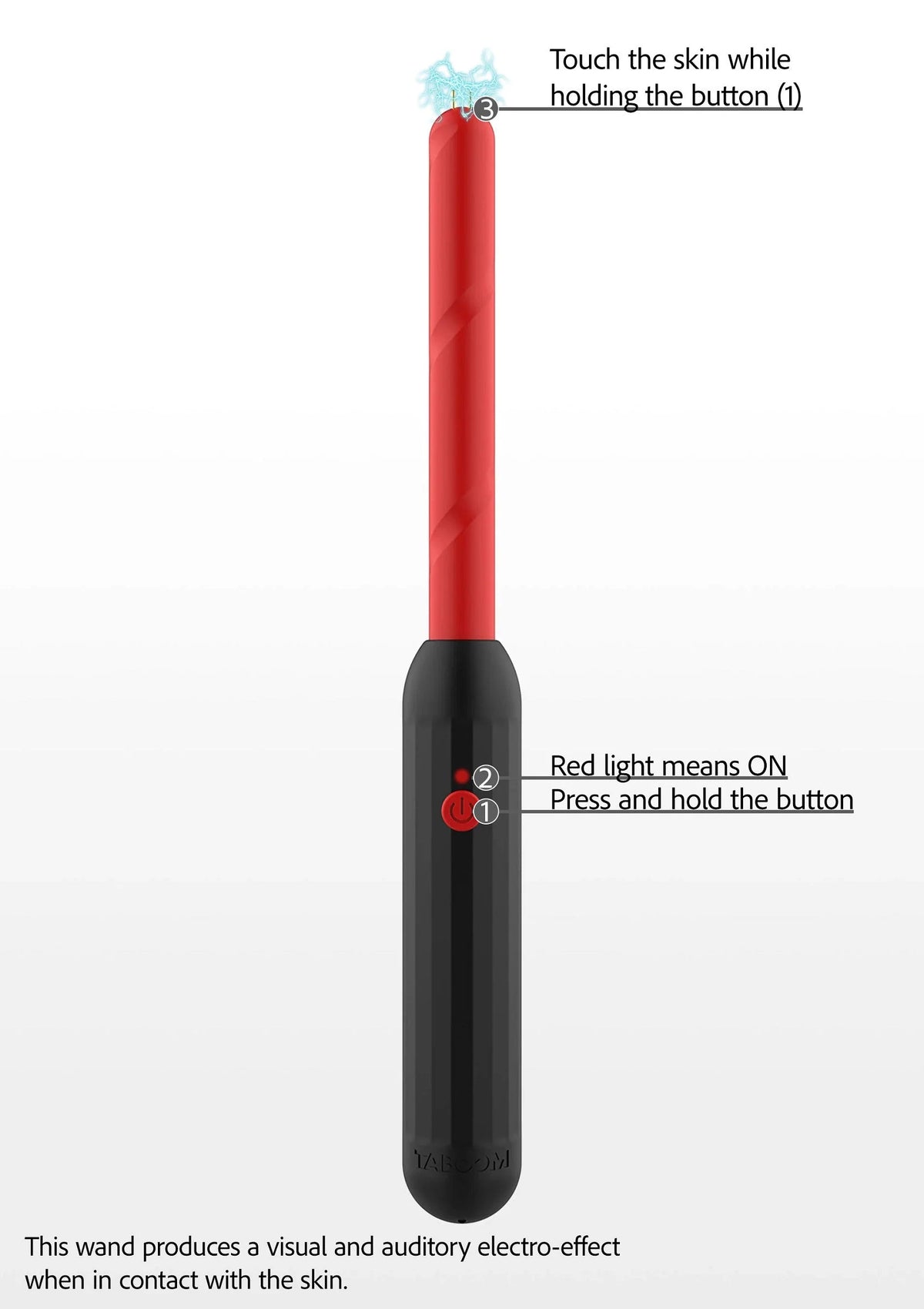 Bestel: Prick Stick Electro Shock Wand by Taboom Luxury Bondage Essentials - bij Happytoys: de erotische sex webshop | liever Happy dan Easy ⭐⭐⭐⭐⭐