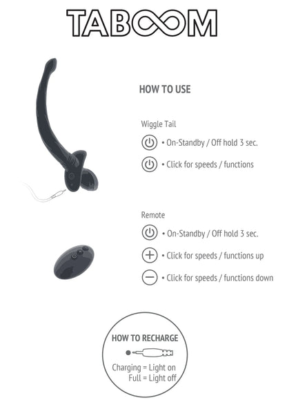 Bestel: Bondage Essentials Puppy Play Wiggle Tail by Taboom - bij Happytoys: de erotische sex webshop | liever Happy dan Easy ⭐⭐⭐⭐⭐