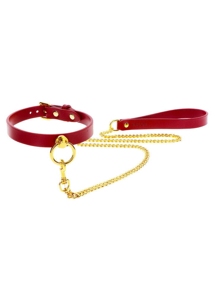 Bestel: O - Ring Collar and Chain Leash by Taboom Bondage In Luxury - bij Happytoys: de erotische sex webshop | liever Happy dan Easy ⭐⭐⭐⭐⭐