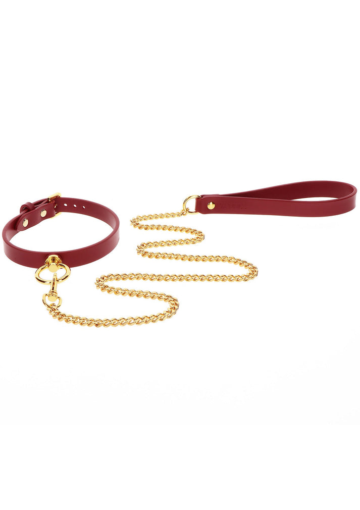 Bestel: O - Ring Collar and Chain Leash by Taboom Bondage In Luxury - bij Happytoys: de erotische sex webshop | liever Happy dan Easy ⭐⭐⭐⭐⭐