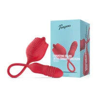 Rose thrusting Dildo Vibrator by Teazers - Happytoys Sexshop: online sex shop for Feeling Happy & Easy 😊 - Discreet geleverd
