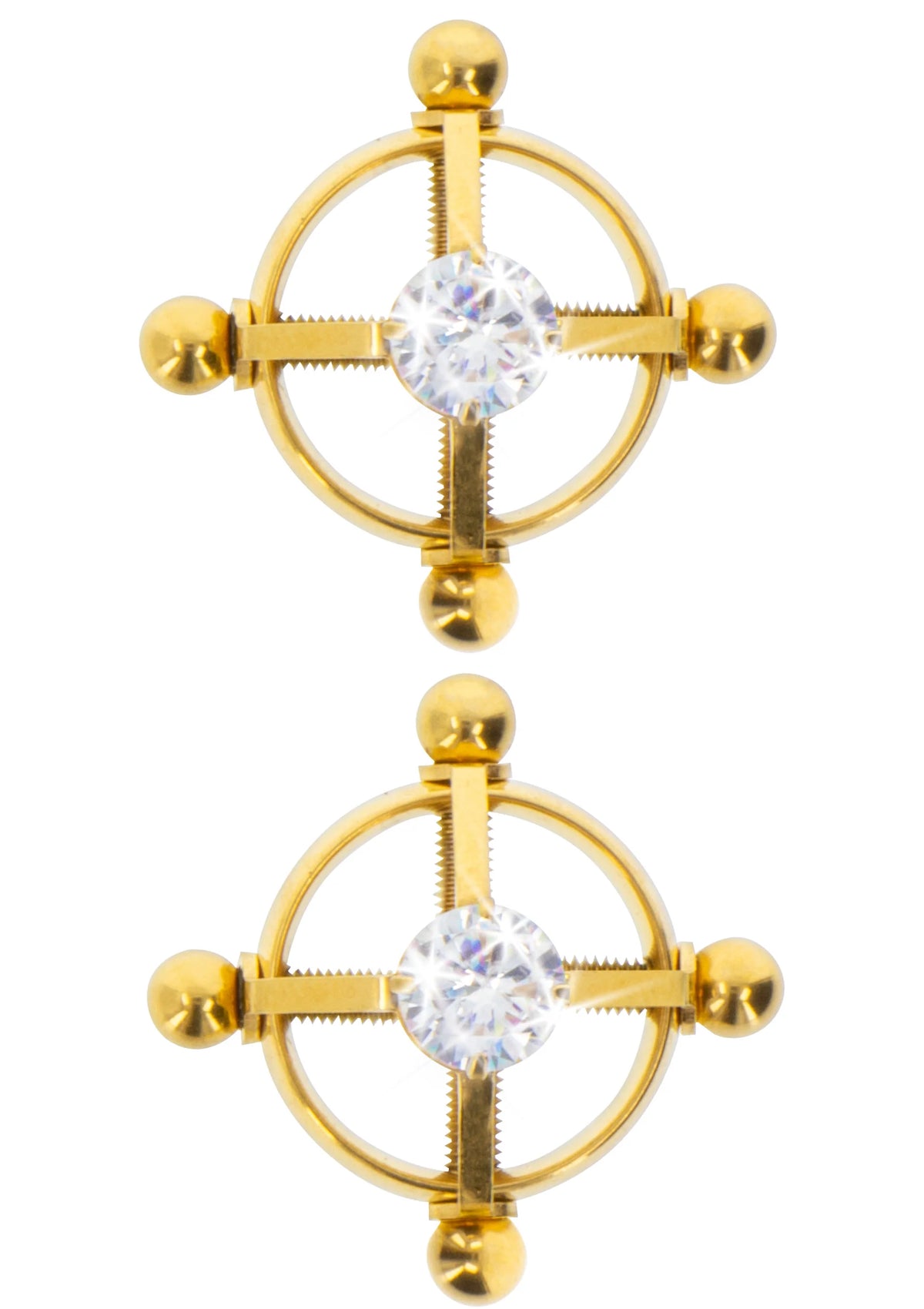 Bestel: Divine Cross Clamps by Nipple Play - bij Happytoys: de erotische sex webshop | liever Happy dan Easy ⭐⭐⭐⭐⭐