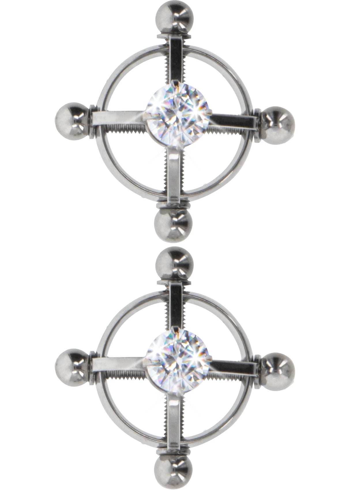 Bestel: Divine Cross Clamps by Nipple Play - bij Happytoys: de erotische sex webshop | liever Happy dan Easy ⭐⭐⭐⭐⭐