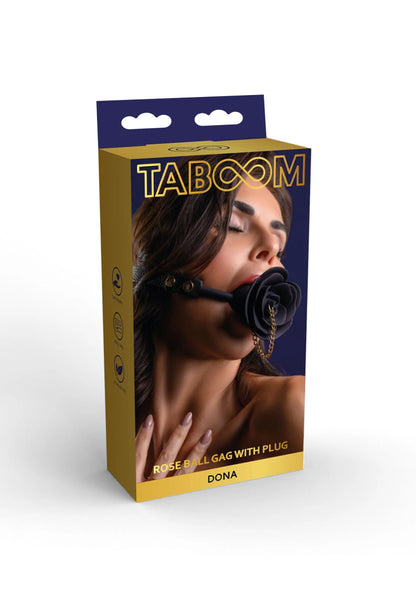 Bestel: Rose Ball Gag with Plug by Taboom - bij Happytoys: de erotische sex webshop | liever Happy dan Easy ⭐⭐⭐⭐⭐