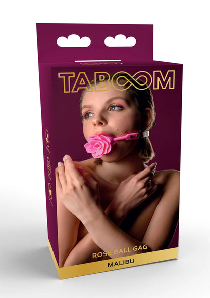 Bestel: Malibu Rose Ball Gag by Taboom - bij Happytoys: de erotische sex webshop | liever Happy dan Easy ⭐⭐⭐⭐⭐
