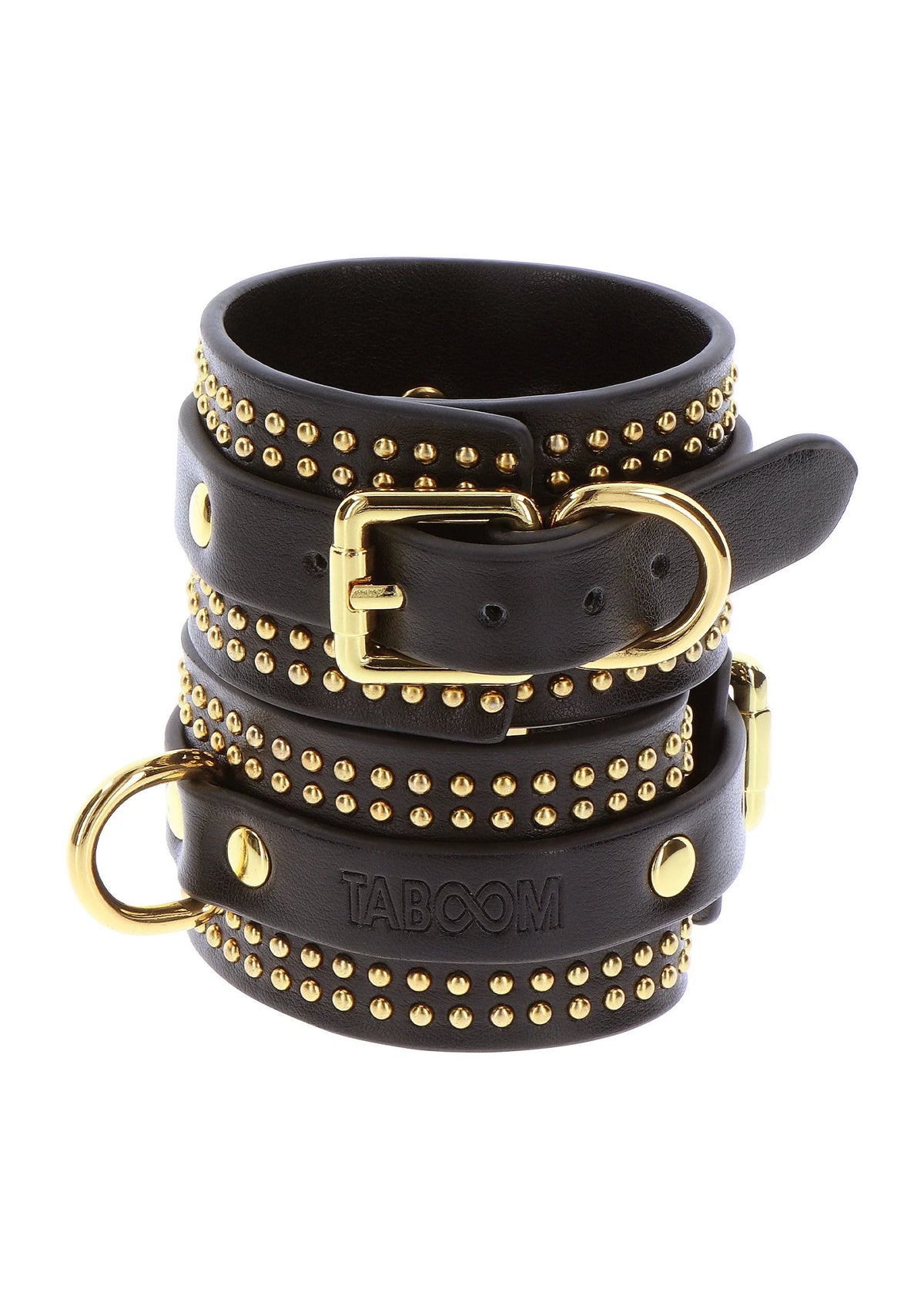 Bestel: Vogue Studded Wrist Cuffs Set by Taboom - bij Happytoys: de erotische sex webshop | liever Happy dan Easy ⭐⭐⭐⭐⭐