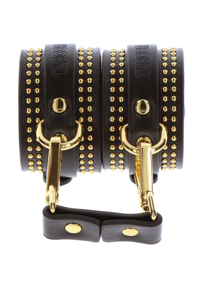 Bestel: Vogue Studded Wrist Cuffs Set by Taboom - bij Happytoys: de erotische sex webshop | liever Happy dan Easy ⭐⭐⭐⭐⭐