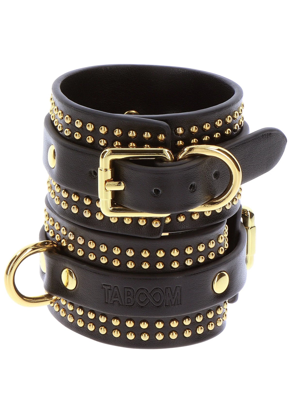 Bestel: Studded Ankle Cuffs Set by Taboom - bij Happytoys: de erotische sex webshop | liever Happy dan Easy ⭐⭐⭐⭐⭐