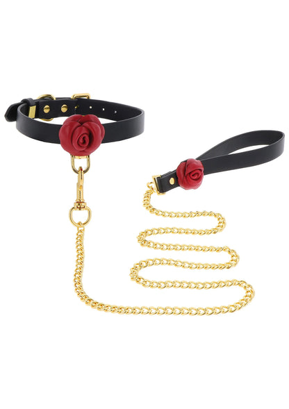 Bestel: Wild Roses Collar & Leash by Taboom - bij Happytoys: de erotische sex webshop | liever Happy dan Easy ⭐⭐⭐⭐⭐