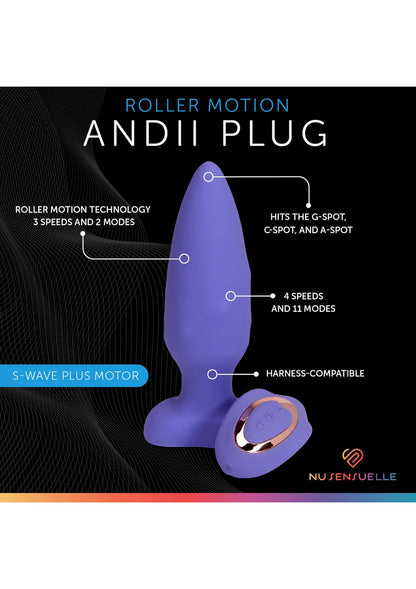 Bestel: Andii Roller Motion Plug by Nu Sensuelle - bij Happytoys: de erotische sex webshop | liever Happy dan Easy ⭐⭐⭐⭐⭐