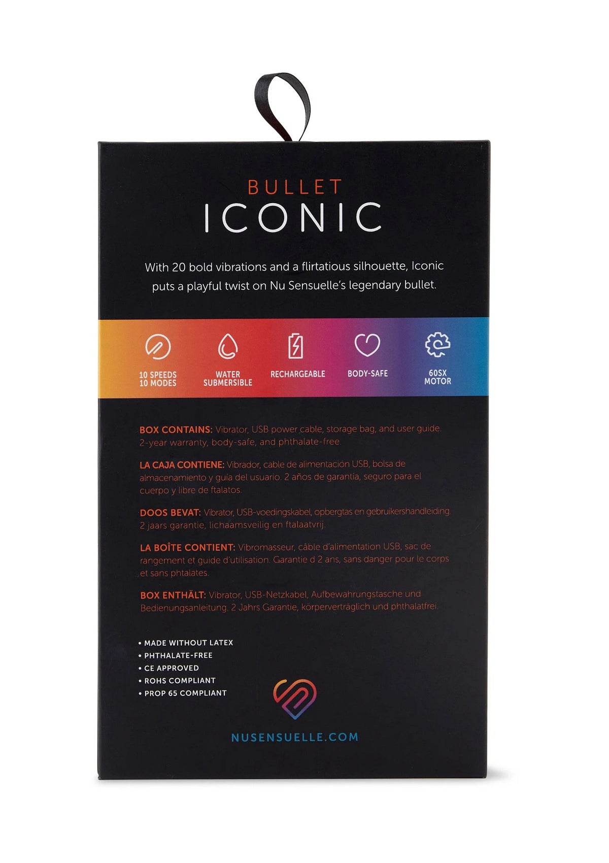Bestel: Iconic Bullet by NuSensuelle - bij Happytoys: de erotische sex webshop | liever Happy dan Easy ⭐⭐⭐⭐⭐