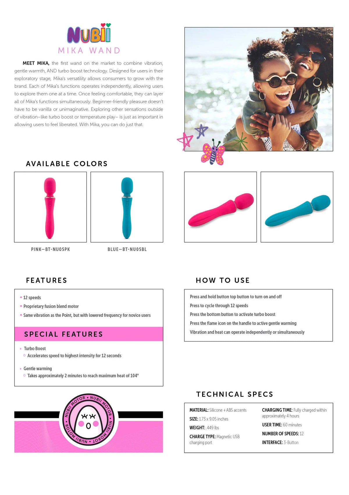 Bestel: Nubii Mika Wand by NuSensuelle - bij Happytoys: de erotische sex webshop | liever Happy dan Easy ⭐⭐⭐⭐⭐
