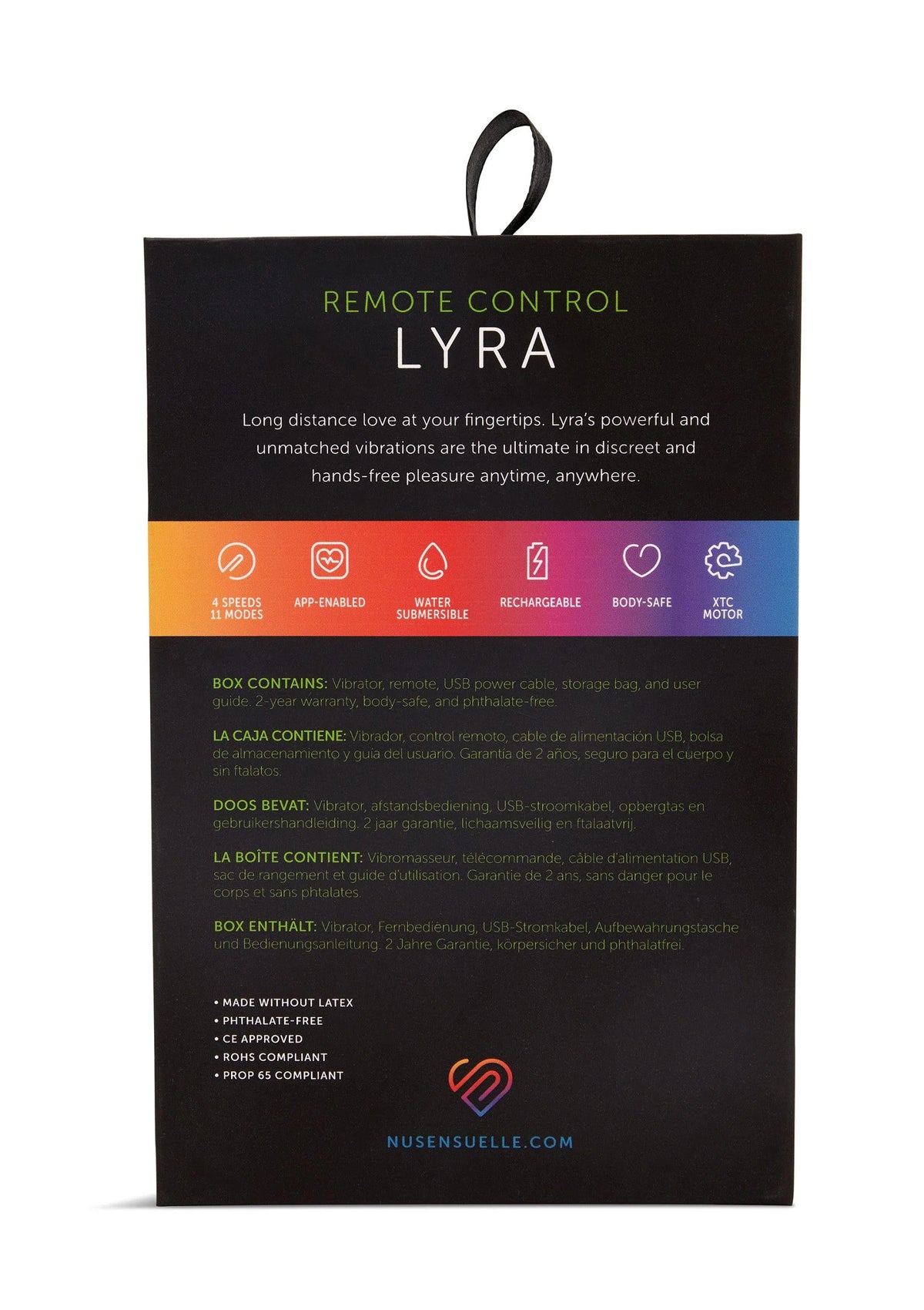 Bestel: Lyra Panty Vibrator + App by NuSensuelle - bij Happytoys: de erotische sex webshop | liever Happy dan Easy ⭐⭐⭐⭐⭐