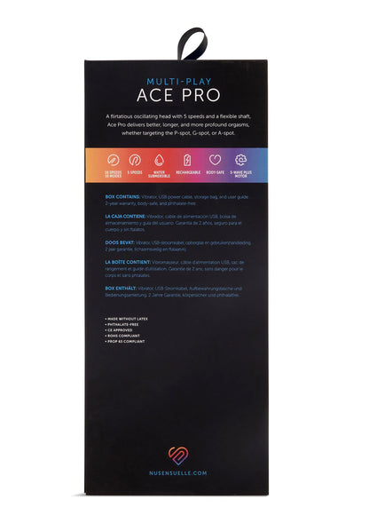 Bestel: Ace Pro Prostate + G - Spot Vibrator by NuSensuelle - bij Happytoys: de erotische sex webshop | liever Happy dan Easy ⭐⭐⭐⭐⭐