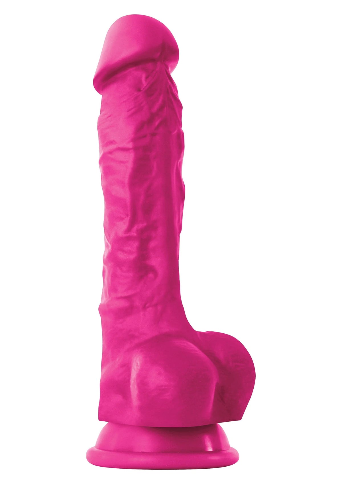 Bestel: Pleasures Dildo 7 inch - bij Happytoys: de erotische sex webshop | liever Happy dan Easy ⭐⭐⭐⭐⭐ - Default Title - 18137 - PINK