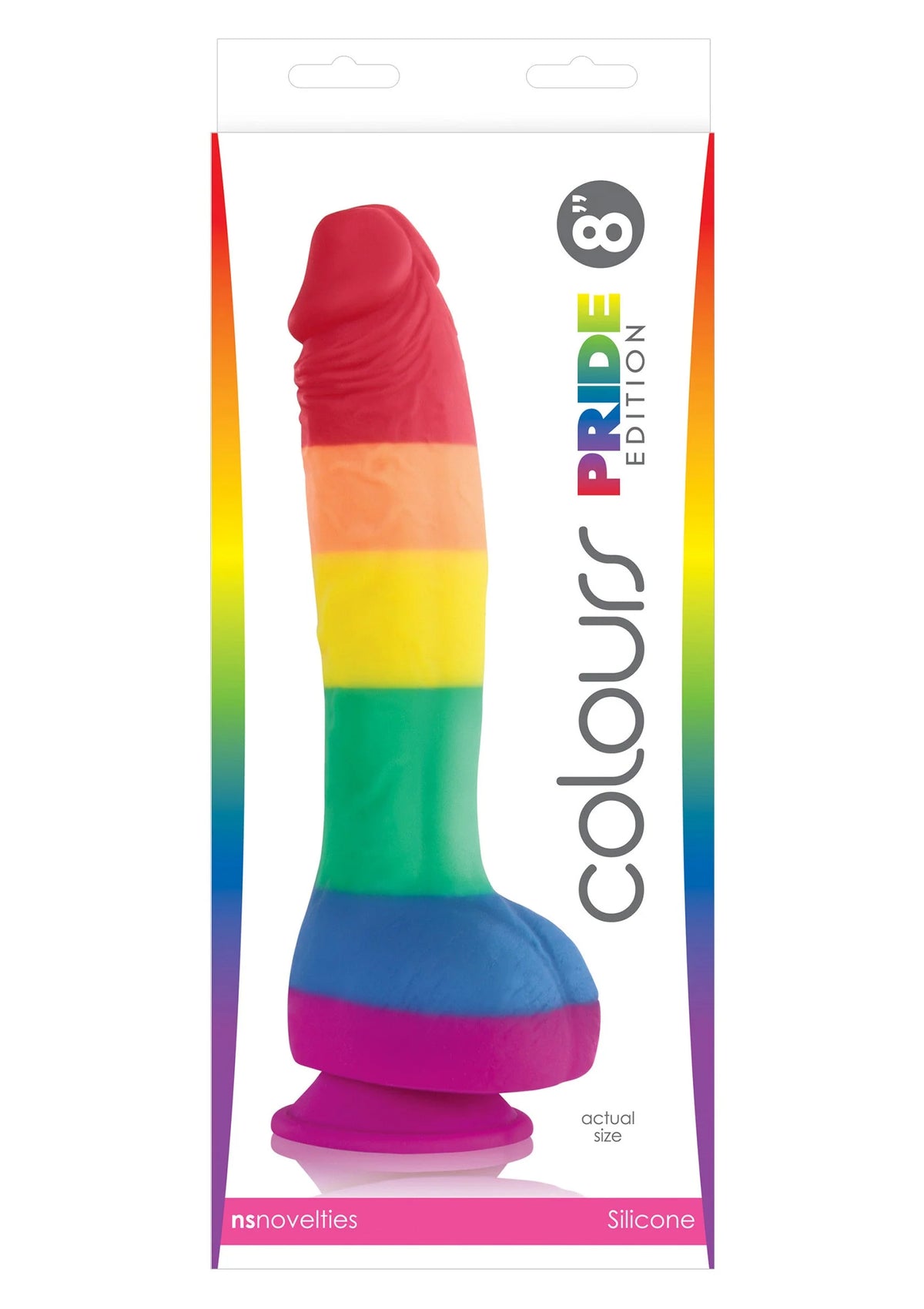Bestel: Colours Pride Edition 8' Dong by NS Novelties - bij Happytoys: de erotische sex webshop | liever Happy dan Easy ⭐⭐⭐⭐⭐