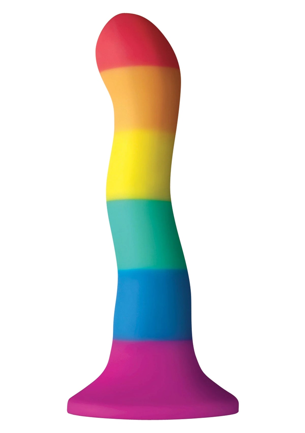 Bestel: Colours Pride Edition 6' Wave Dildo by NS Novelties - bij Happytoys: de erotische sex webshop | liever Happy dan Easy ⭐⭐⭐⭐⭐ - Default Title - 18156 - RAINBOW