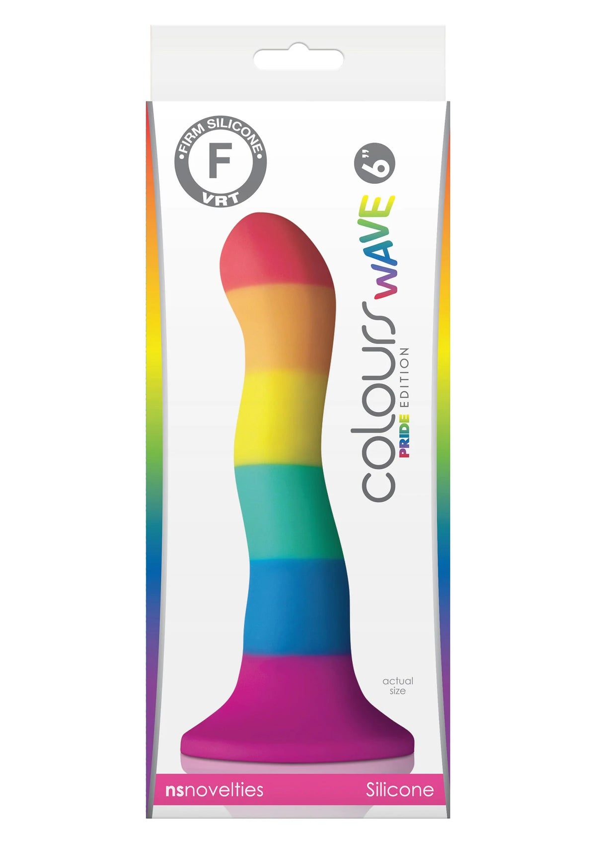 Bestel: Colours Pride Edition 6' Wave Dildo by NS Novelties - bij Happytoys: de erotische sex webshop | liever Happy dan Easy ⭐⭐⭐⭐⭐