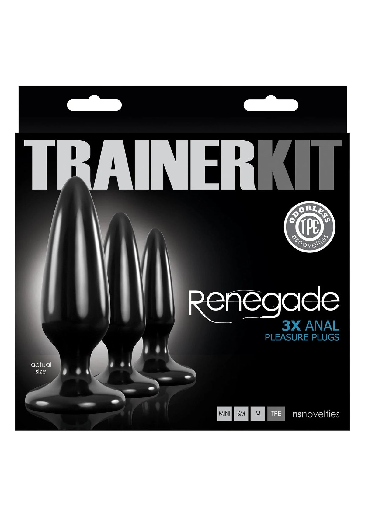 Bestel: Renegade Pleasure Plug 3pc Trainer Kit by NS Novelties - bij Happytoys: de erotische sex webshop | liever Happy dan Easy ⭐⭐⭐⭐⭐