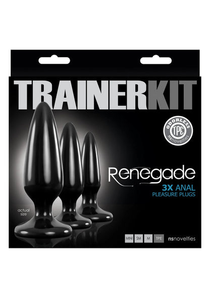 Bestel: Renegade Pleasure Plug 3pc Trainer Kit by NS Novelties - bij Happytoys: de erotische sex webshop | liever Happy dan Easy ⭐⭐⭐⭐⭐