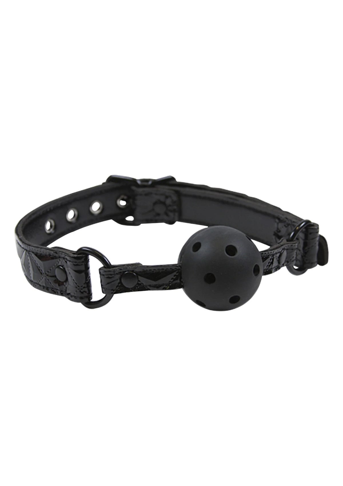 Bestel: Ball Gag by NS Novelties - bij Happytoys: de erotische sex webshop | liever Happy dan Easy ⭐⭐⭐⭐⭐ - Zwart - 18462 - BLACK
