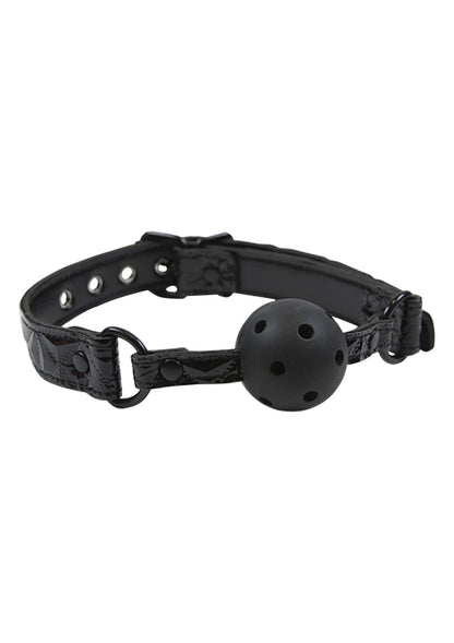 Bestel: Ball Gag by NS Novelties - bij Happytoys: de erotische sex webshop | liever Happy dan Easy ⭐⭐⭐⭐⭐ - Zwart - 18462 - BLACK