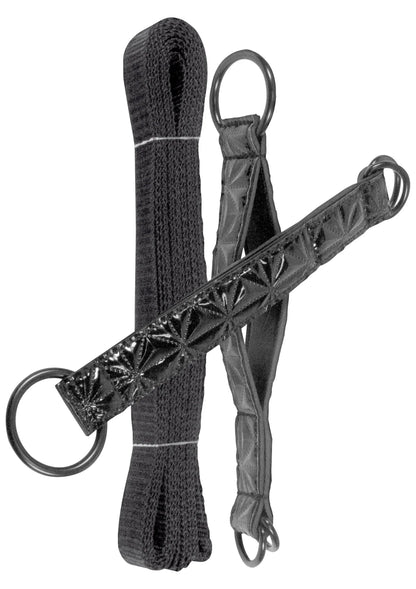 Bestel: Bed Restraint Straps by NS Novelties - bij Happytoys: de erotische sex webshop | liever Happy dan Easy ⭐⭐⭐⭐⭐ - Zwart - 18469 - BLACK