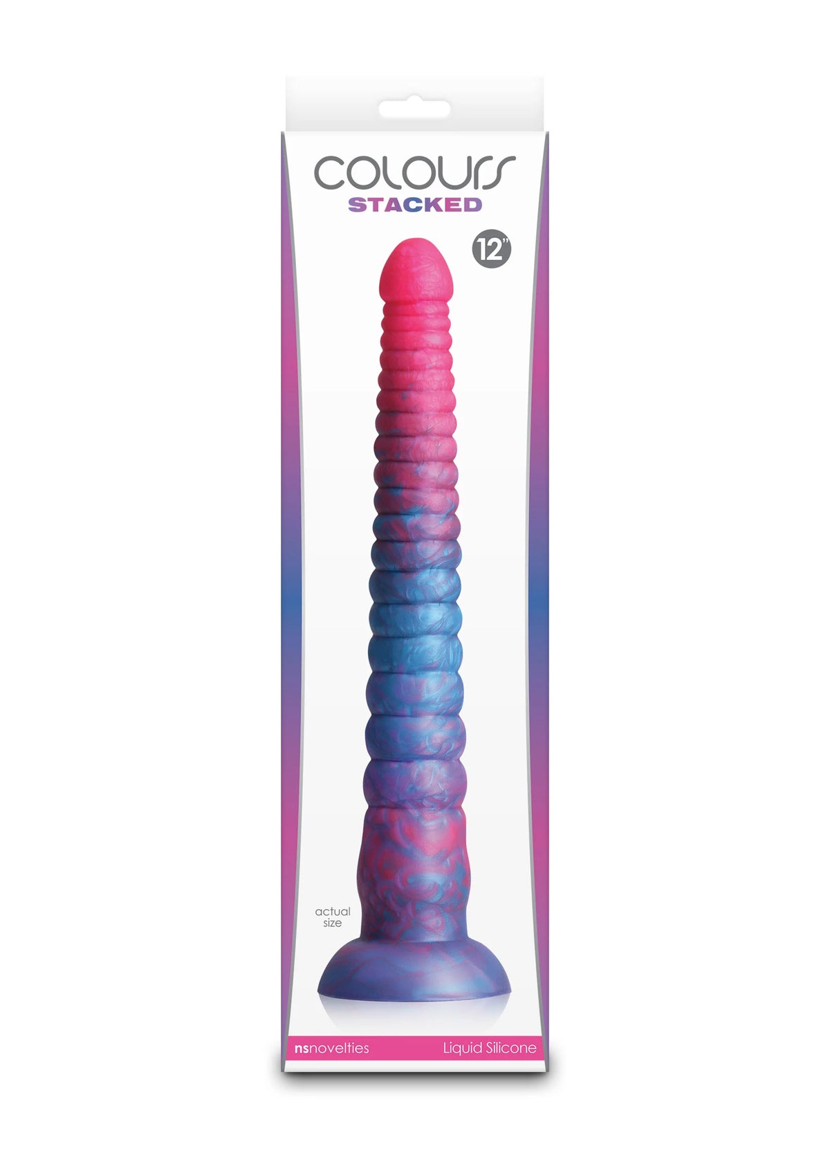 Bestel: Stacked 12 inch Dildo Blue by NS Novelties - bij Happytoys: de erotische sex webshop | liever Happy dan Easy ⭐⭐⭐⭐⭐