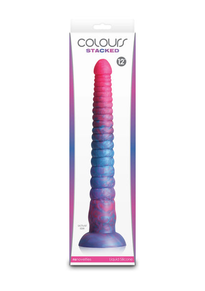 Bestel: Stacked 12 inch Dildo Blue by NS Novelties - bij Happytoys: de erotische sex webshop | liever Happy dan Easy ⭐⭐⭐⭐⭐