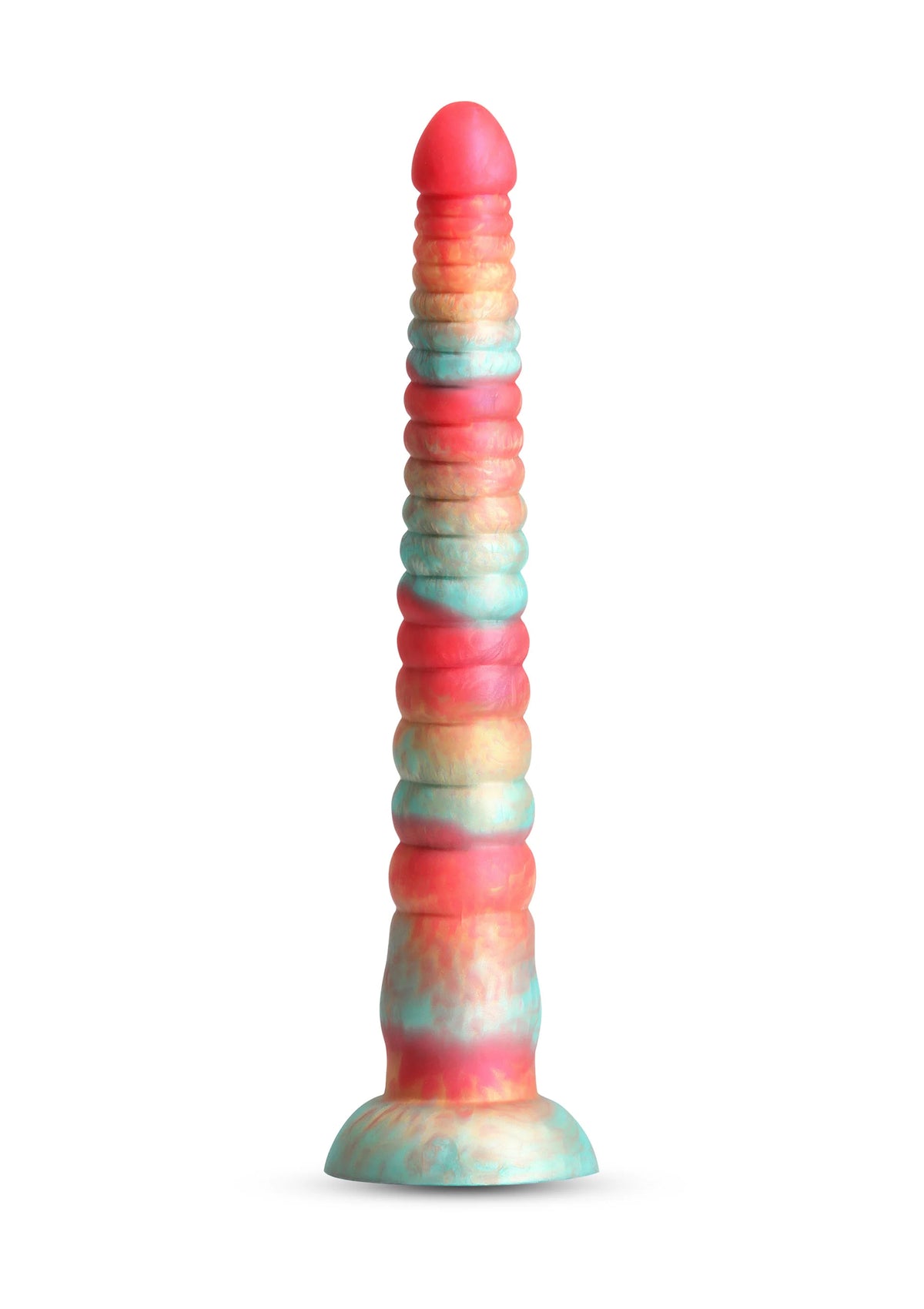 Bestel: Stacked 12 inch Dildo Red by NS Novelties - bij Happytoys: de erotische sex webshop | liever Happy dan Easy ⭐⭐⭐⭐⭐ - Default Title - 18915 - RED